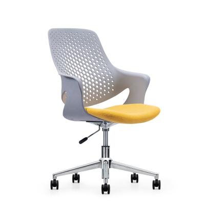 Chine Chaise de bureau pliée sièges de bureau en plastique blanc moderne Chaise de bureau en plastique gris mobile à vendre