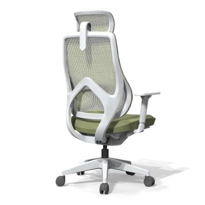 China Silla de oficina ergonómica de malla ajustable de altura con respaldo para la cabeza y respaldo alto y muestra gratuita en venta