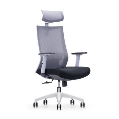 China M890A Silla de oficina de malla ajustable gris 2D apoyabrazos Silla de oficina de lujo ergonómica en venta