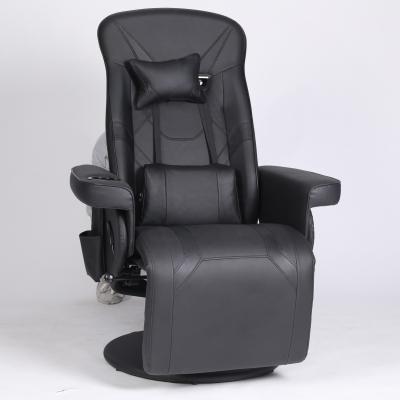 China Black Racing Style Luxury Gaming Chair with Cup Holder and Footrest à venda