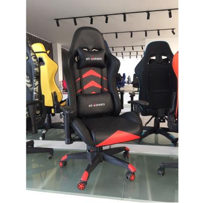 China Industrial Style HCYZ RGB LED Light Computer Chair Executive Gaming Chair with PU Leather Te koop