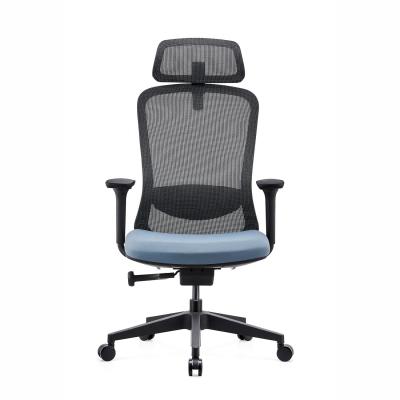 China Commercial Furniture 3D Adjustable Executive Ergonomic Chair with Stainless Steel Frame Te koop