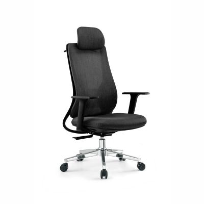 China Adjustable Headrest Ergonomic Office Chair with Stainless Steel Backrest and Free Shipping à venda