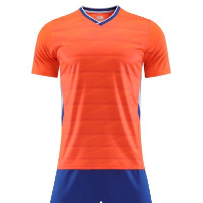 China New Team Breathable Short Sleeved Uniform Competition Adult Training Sweat-absorbing Soccer Uniform Suit for sale