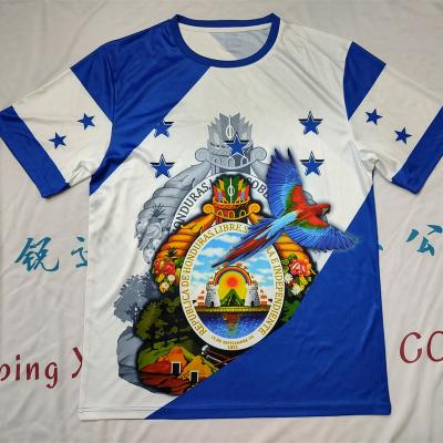 China Coolmax Wholesale Unisex Fashion 3D Printed Men's Women's Crew Neck Short Sleeve Honduras Edition Culture Memorial T-Shirts for sale