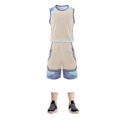 China Coolmax High Quality Durable Using Various Color Design Basketball Jersey Uniform for sale