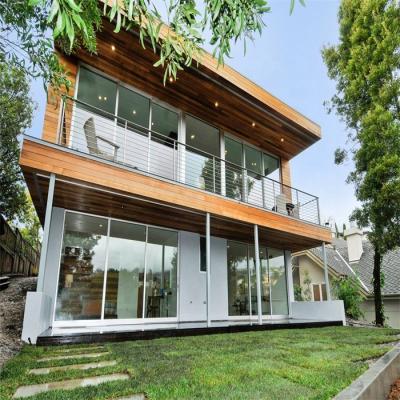 China Steel Structure Building One Storey Two Bedroom Prefab Villa Prefab Steel Structure Building House for sale