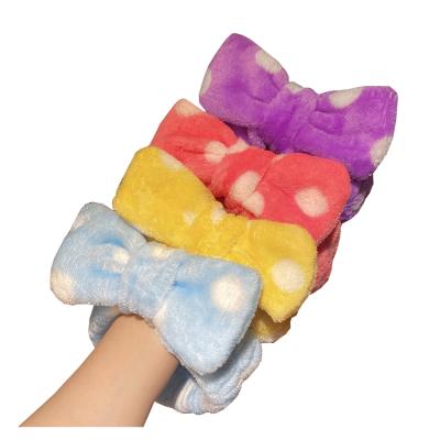 China Plush top selling soft Coral Fleece Plush Hairband Cute headbands of small spell customization for sale