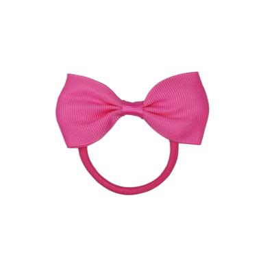 China UK factory sales fashion D.Pink style children's hair accessories children 3 inch elastic hair tie bow tie fashion band for sale