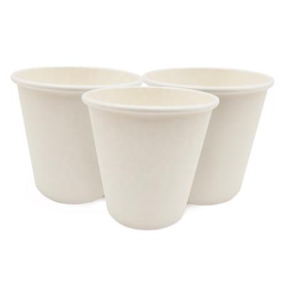 China Biodegradable Wedding Birthday Party Utensils Customized Paper Cup Cardboard Tea Cup Drink Hot Paper Cup Without Lid for sale