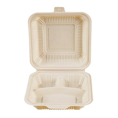 China Modernism Products Non-pollution Hot Selling Pla Coated Biodegradable Box Pla Food Containers Pla Cornstarch Plastic Bowl for sale