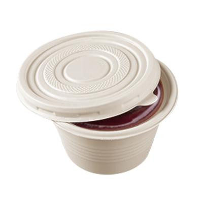 China Modernism High Cost Performance PLA Degradable Sauce Cup Disposable PLA Salad Cup Sauce Cup With Lids for sale