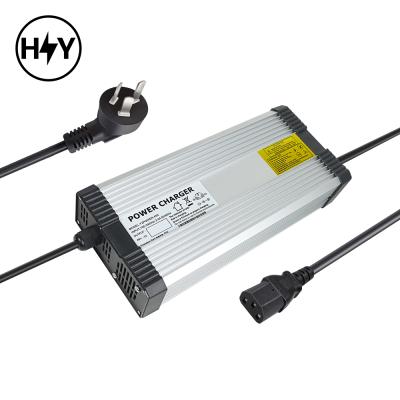 China Battery Charger 63V 15A 15S 55.5V Lithium Li-ion Battery Charger Mobility Scooter Golf Cart for sale