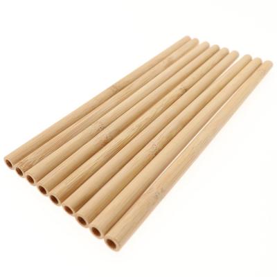 China Disposable Customizable Designed Biodegradable Bamboo Straw With Thickness 8.0*20cm for sale