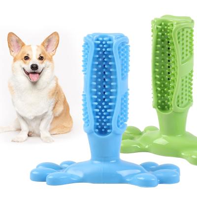 China Hot Selling Eco-Friendly Pet Sustainable Toy Dental Care Brushing Stick Chewing Stick Teethbrush For Pets Chew Toys For Puppies for sale