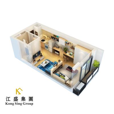 China Apartment Temporary Housing Prefab Modular Homes Modern High Rise Modular Low Price for sale