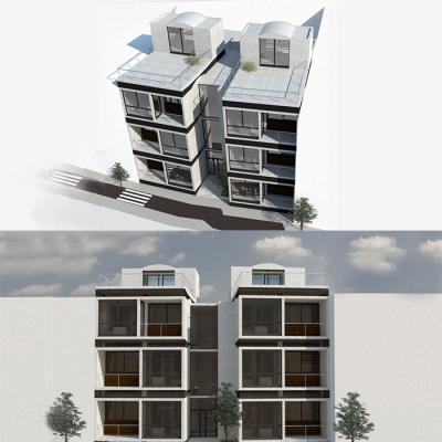 China Pre Modern Commercial High Rise Factory Building Manufacturing Assets Multi Level Apartment for sale