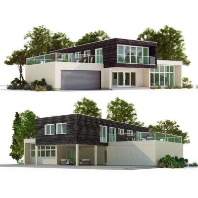 China Modern 2 Story Prefab House Prefab Homes Modular Prefab House for sale