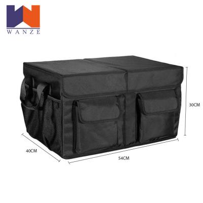 China Durable Kitchen Storage Box Fabric Set Felt Car Seat Organizer with Lid for sale