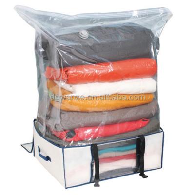 China Sustainable Plastic Vacuum Storage Bag With Underbed Storage Case for sale