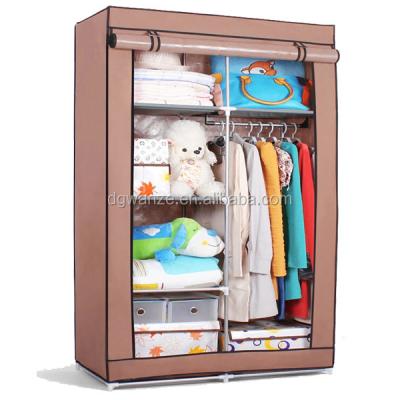 China Collapsible Folding Fabric Bedroom Wardrobe Designs for sale