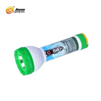 China Emergency China haneheld torch light battery dry plastic body 2D battery operated flashlight for sale