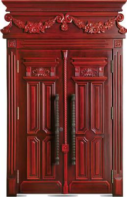 China steel wood security armored door for sale