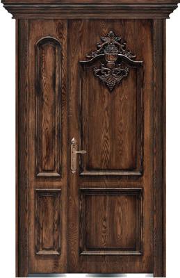 China steel wood security armored door for sale