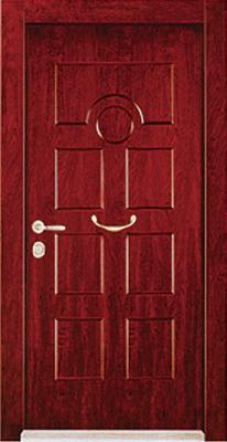 China Turkey steel wood security armored door for sale