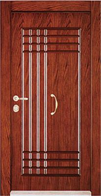 China Turkey steel wood security armored door for sale