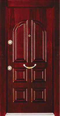 China Turkey steel wood security armored door for sale