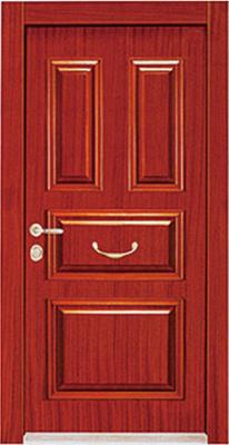 China Turkey steel wood security armored door for sale