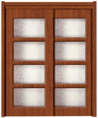 China AB-GM6041 PVC-MDF glass door for sale