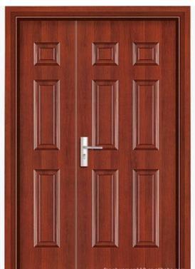 China ABNM-GMF09 fireproof steel wood armored door for sale