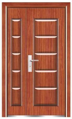 China ABNM-GMF10 fireproof steel wood armored door for sale