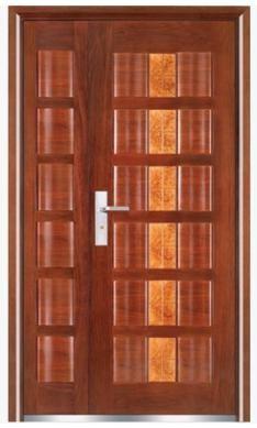 China ABNM-GMF12 fireproof steel wood armored door for sale