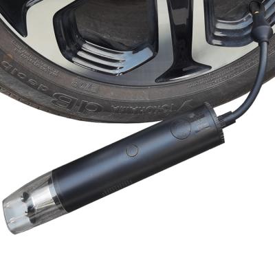 China Emergency Light 2 in 1 Mini Size New Look Portable Cordless Vacuum Cleaner Multifunctional Digital Air Compressor Car Tire Inflator for sale