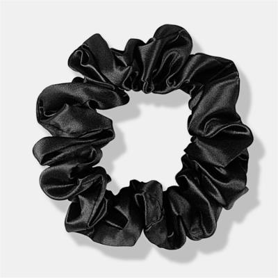 China 100% pure solid color 22mm hair silk scrunchies hot sale luxury slip luxury silk scrunchies for sale