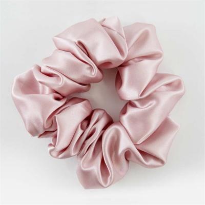 China 19MM Luxury Silk Hair 6A Elastic Hair Scrunchies 3.5cm Silk Scrunchies for sale