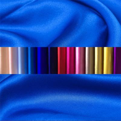 China Factory Sale In-stock 100% Pure Silk Fabric Natural Silk Satin Fabric Natural Silk Fabric With Various Colors for sale