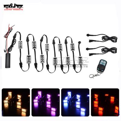 China BJ-ROL-004 Motorcycle Single Color (RGB) Radio Single Color (RGB) Remote Control Car RGB LED Lamp Rock Interior Neon Light for sale