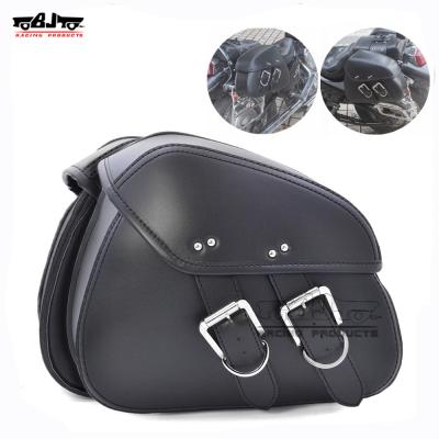 China Order is also acceptable Universal Motorcycle Saddlebags Leather PU BJ-BAG-010 Side Saddle Bags for sale