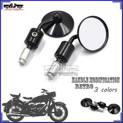 China Custom Mirror Hand Side Bar Mirror Motorcycles Para Retrovisor Espejo Metal Rod BJ-RM-025 Round 70mm Round for sale