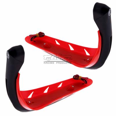 China High Impact ABS Plastic Motorcycle BJ-HG-015 Handguard Protector With LED Indicators Signal Light for sale