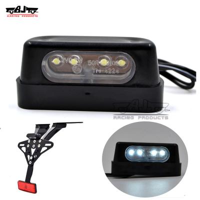 China Universal Emark 12V Plastic LED Light Motorbike BJ-LPL-043 Motorcycle License Plate Light for sale