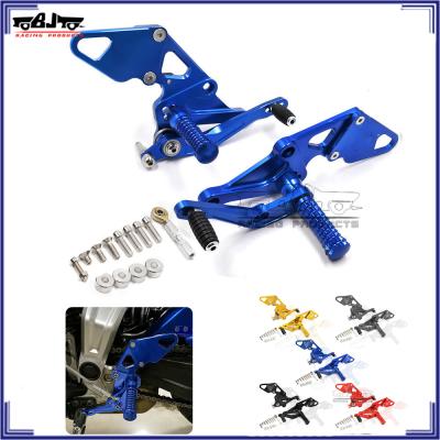 China BJ-ARS-MT07B Aluminum Motorcycle Adjustable Rearset Footpeg CNC Rear Set For Yamaha MT07 FZ07 for sale