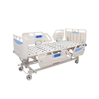 China 2 crank steel icu epoxy painted electric patient bed used medical hospital bed price for sale for sale