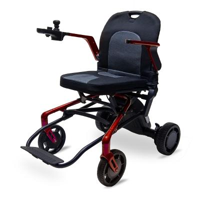 China Magnesium Easy Mobility Aid Ergonomic Foldable Electric Battery Powered Motorized Wheelchair KZ1 for sale