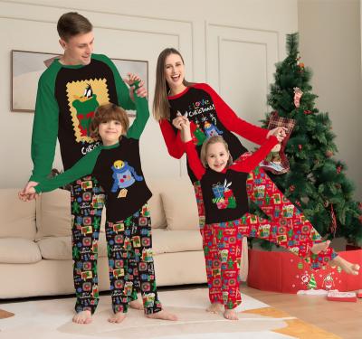 China K&Y Tiktok Breathable Family Christmas Cotton Matching Pajamas Set Holiday Dog Wear Sleepwear Christmas Pajamas Set For Women Men Kids for sale