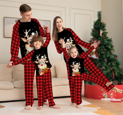 China K&Y Latest Breathable Christmas Halloween Pajamas Set Long Sleeves New Design Christmas Family Matching Pajamas 2022 for sale